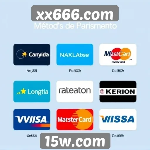 Métodos de pagamento disponíveis no xx666.com